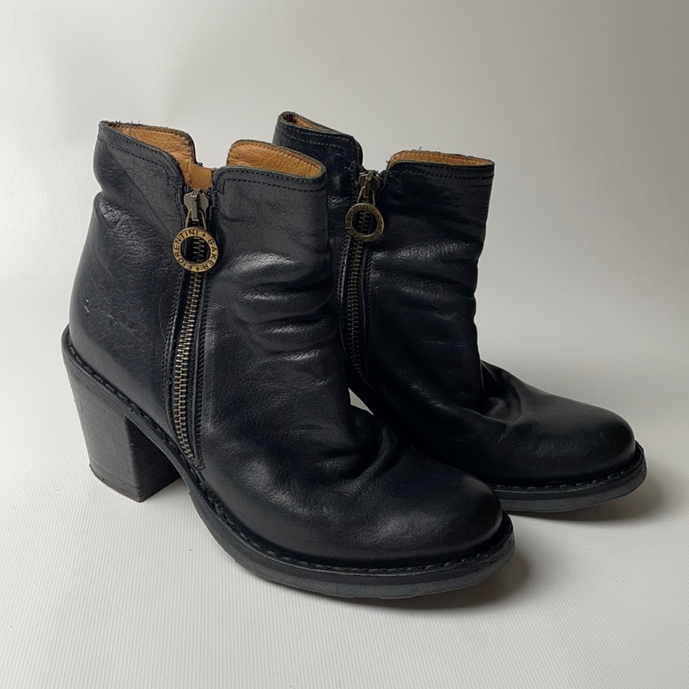 Fiorentini + Baker Heeled Double Zipper Booties - sz 36